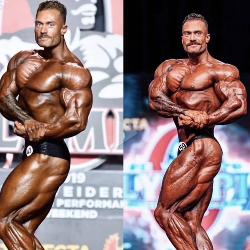 Fotos comparativas de Chris 'CBUM' Bumstead